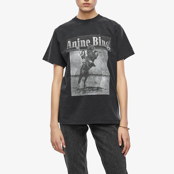Anine Bing Tops - NWT ANINE BING LILI TEE WILD AND FREE - XS